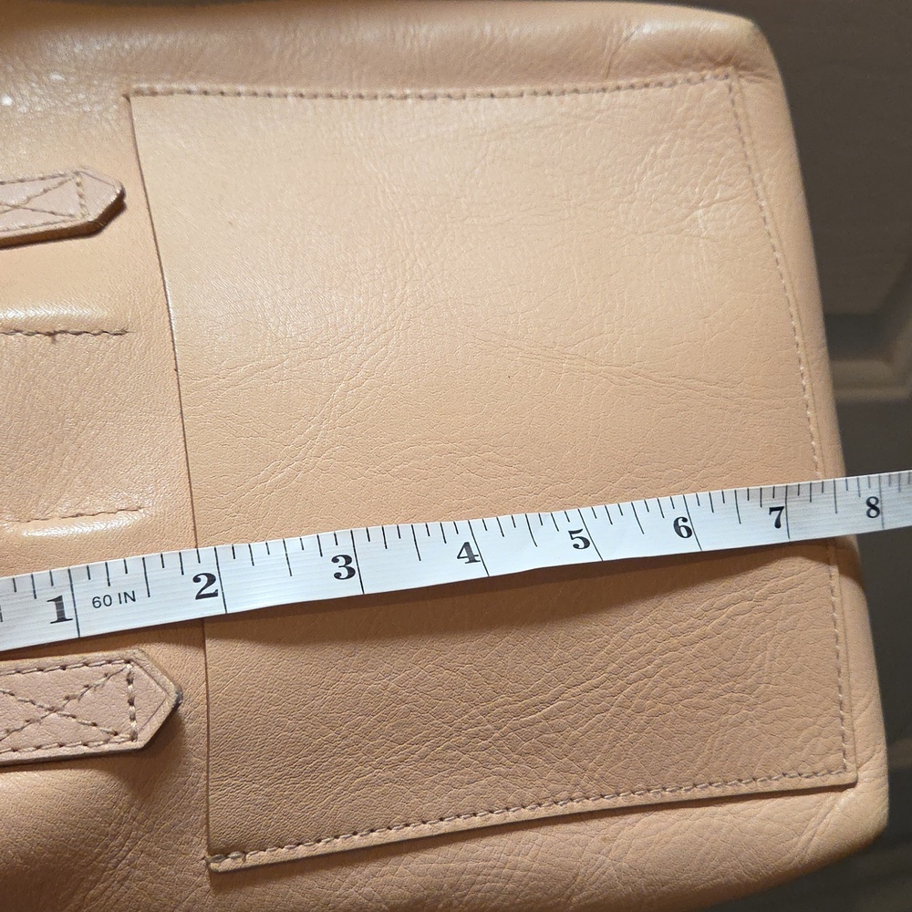 Madewell Small Transit Tote Top Handle Crossbody Leather Nude - Picture 10 of 12